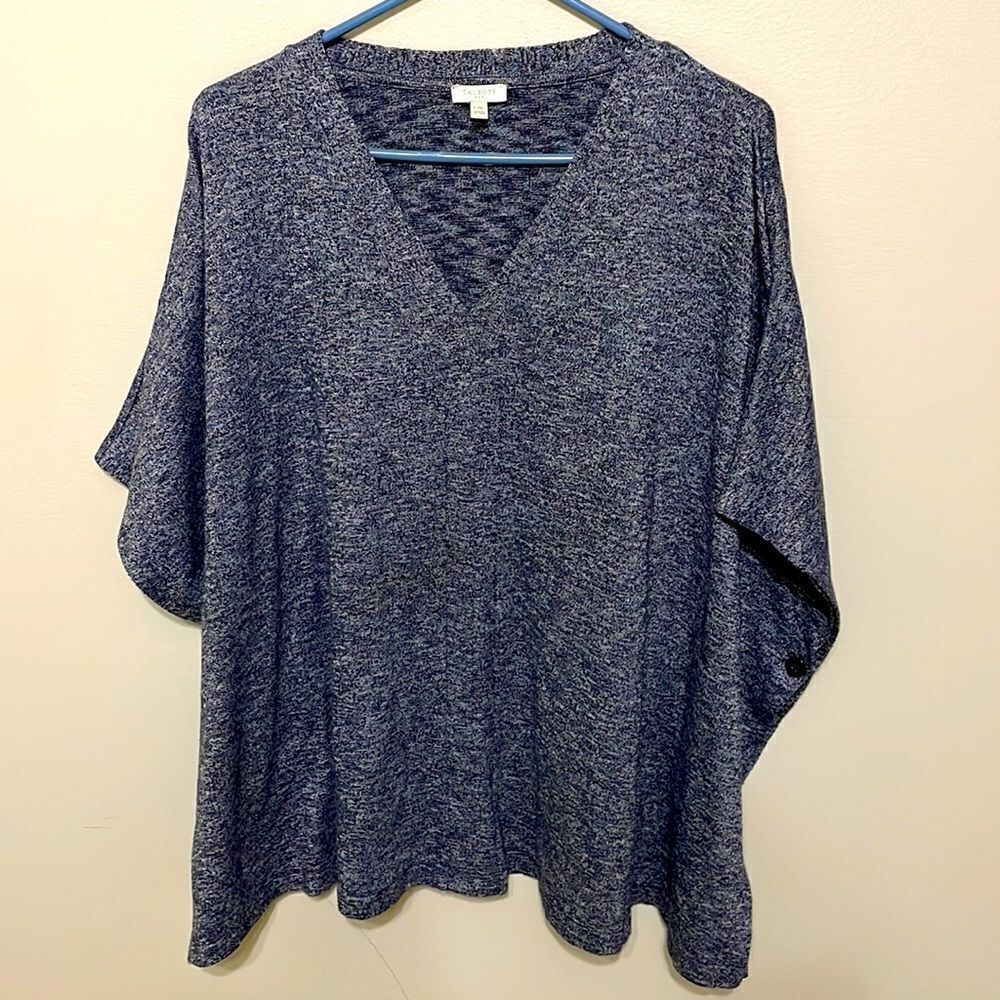 EUC Talbots Button Sleeve Shawl